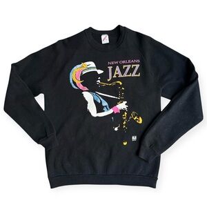 VTG 90s New Orleans Jazz Sweatshirt XL Jerzees Tag Vintage NOLA Blues Music